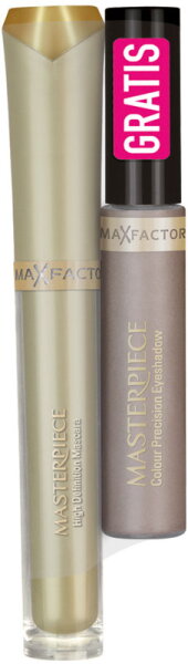 Aktion - Max Factor Masterpiece Mascara Black + Gratis Colour Precision Eyeshadow Pearl Beige